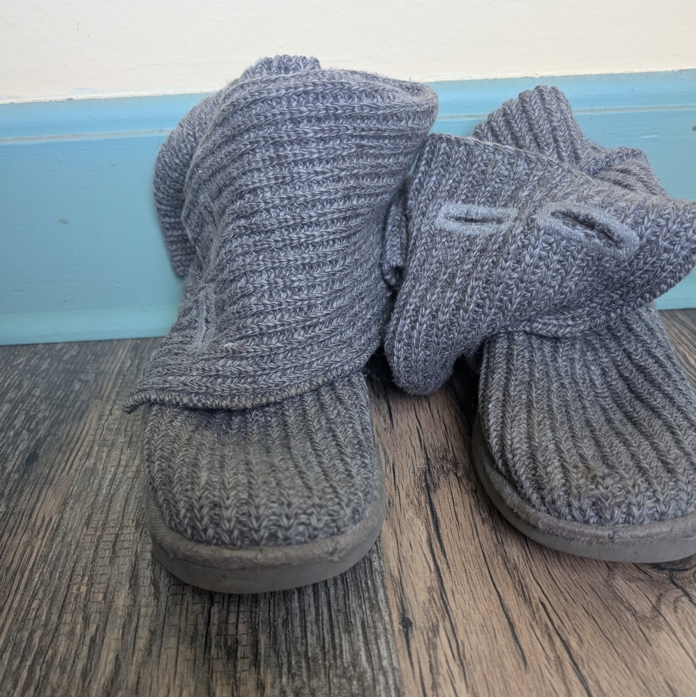 Tall Gray Sweater Ugg Boots